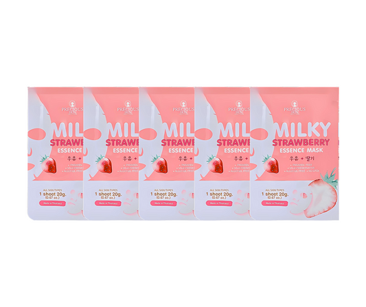 Precious Skin Milky Strawberry Essence Mask