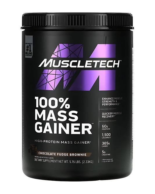 Muscletech 100% Mass Gainer Chocolate Fudge Brownie 5.5LB