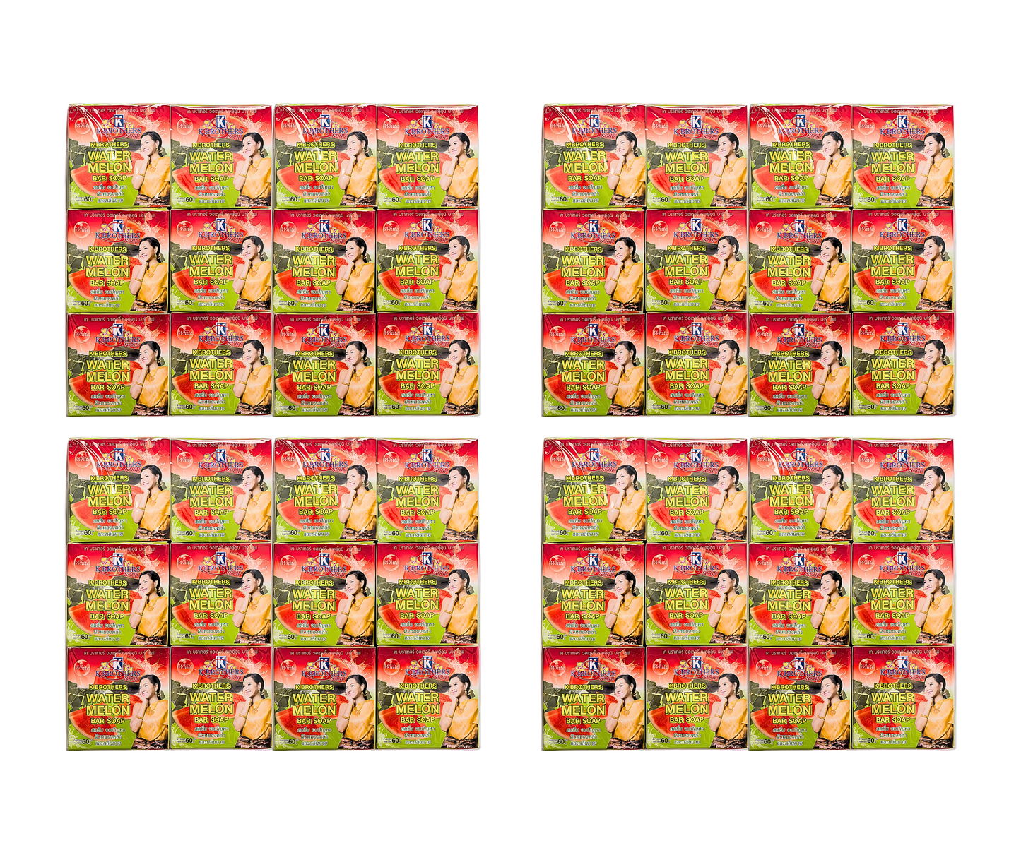 K Brothers Watermelon Bar Soap x12, 60g