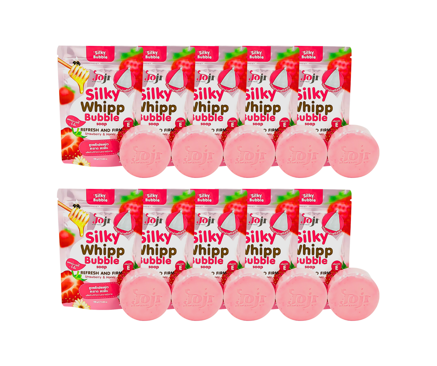 Joji Secret Young Silky Whipp Bubble Soap Refresh & Firm Strawberry & Honey