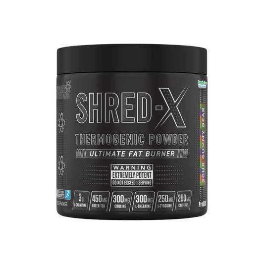 Applied Nutrition Shred X Thermogenic Sour Gummy Bear, 30 Servings