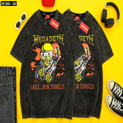 Megadeth, Acid Wash, Unisex