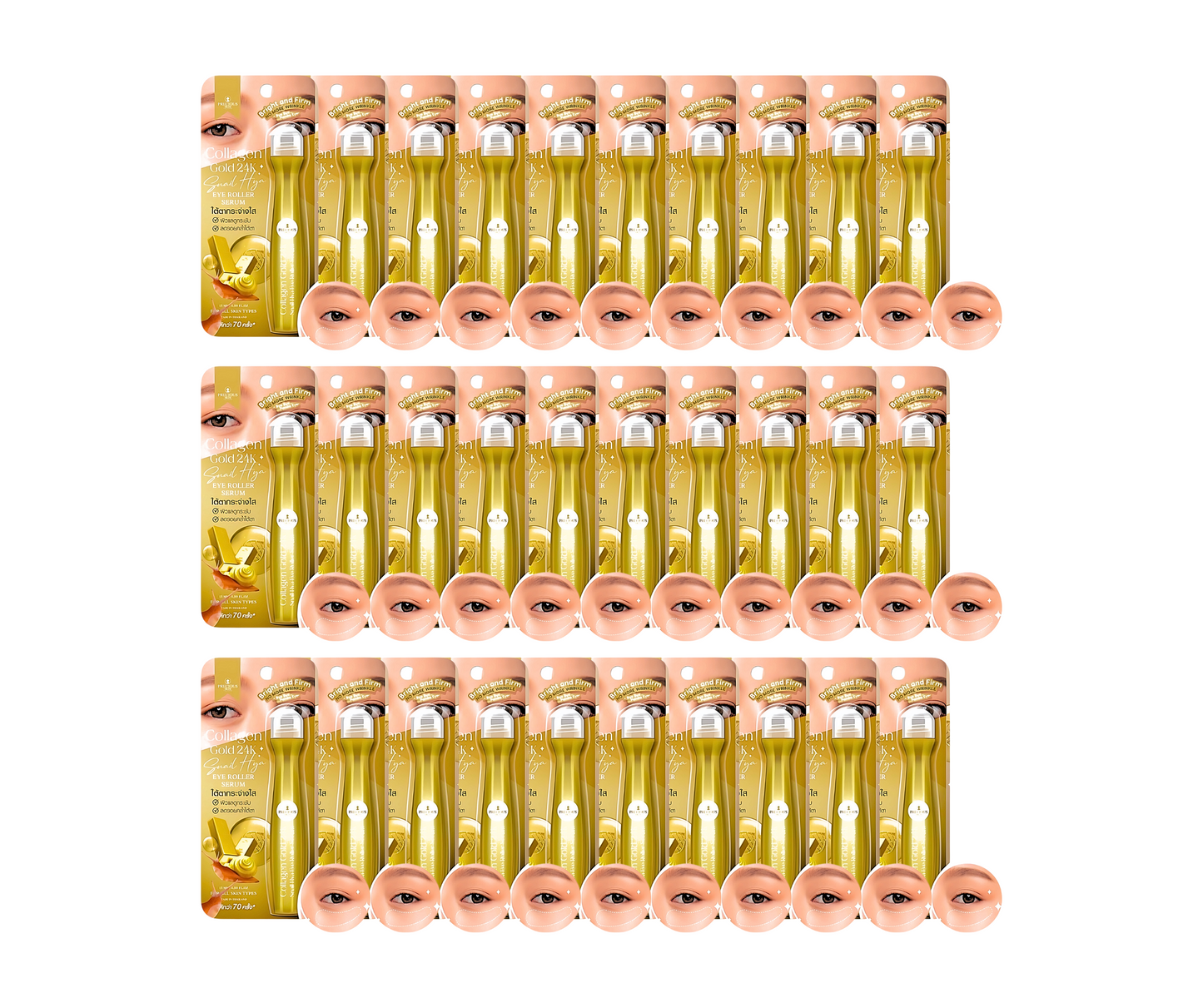 Precious Skin Collagen Gold 24K Snail Hya Eye Roller Serum