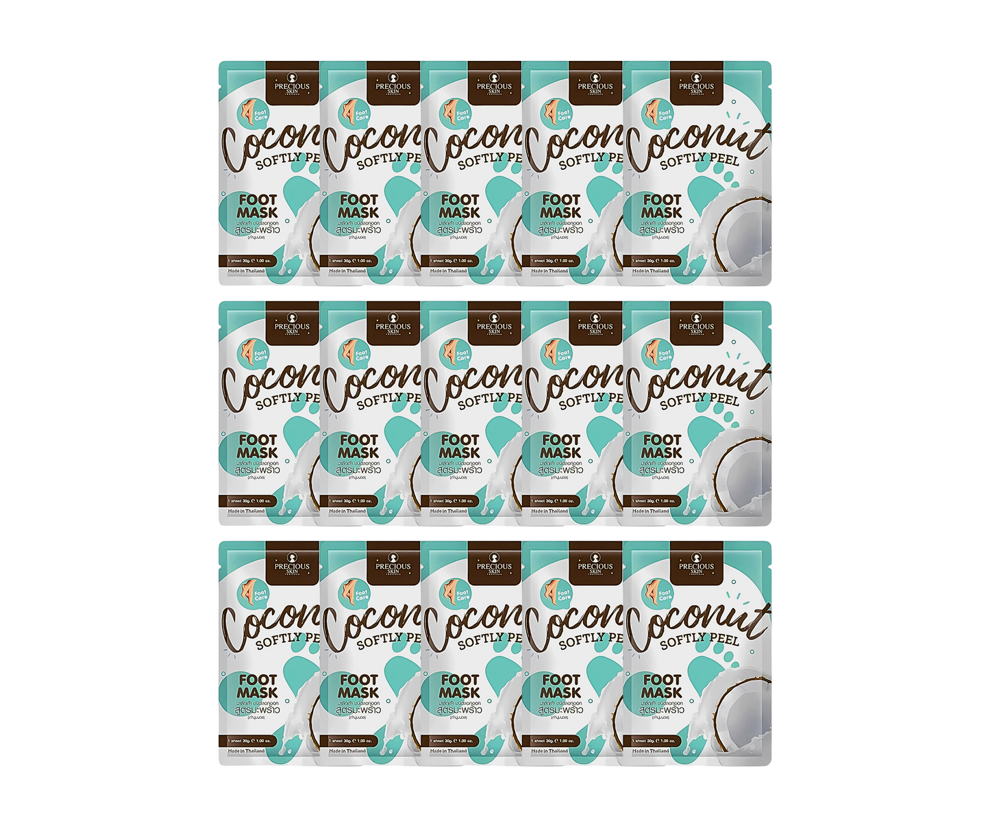 Precious Skin Coconut Softly Peel Foot Mask