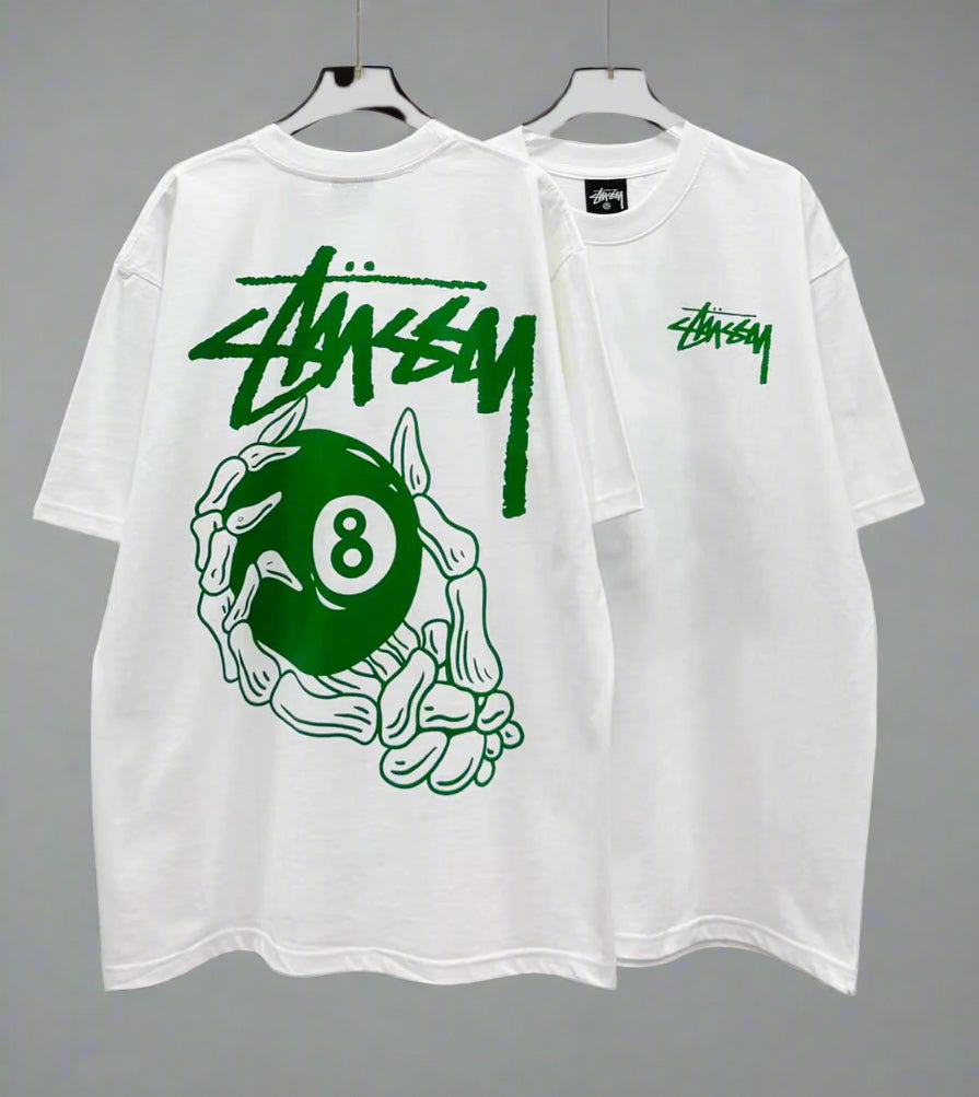 Stussy (8 Ball Pool) POM, Casual T-shirt, Unisex