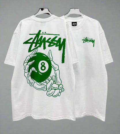 Stussy (8 Ball Pool) POM, Casual T-shirt, Unisex