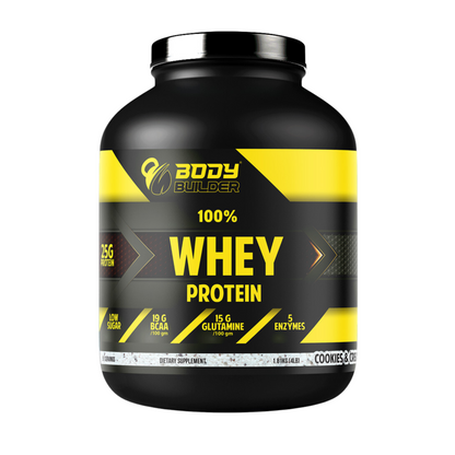 Body Builder 100% Whey Protein, 4 LBS 52 Servings