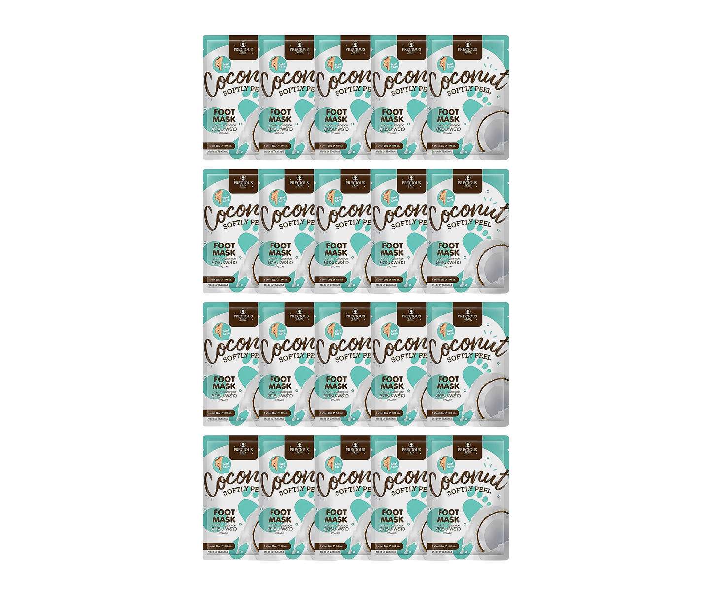 Precious Skin Coconut Softly Peel Foot Mask