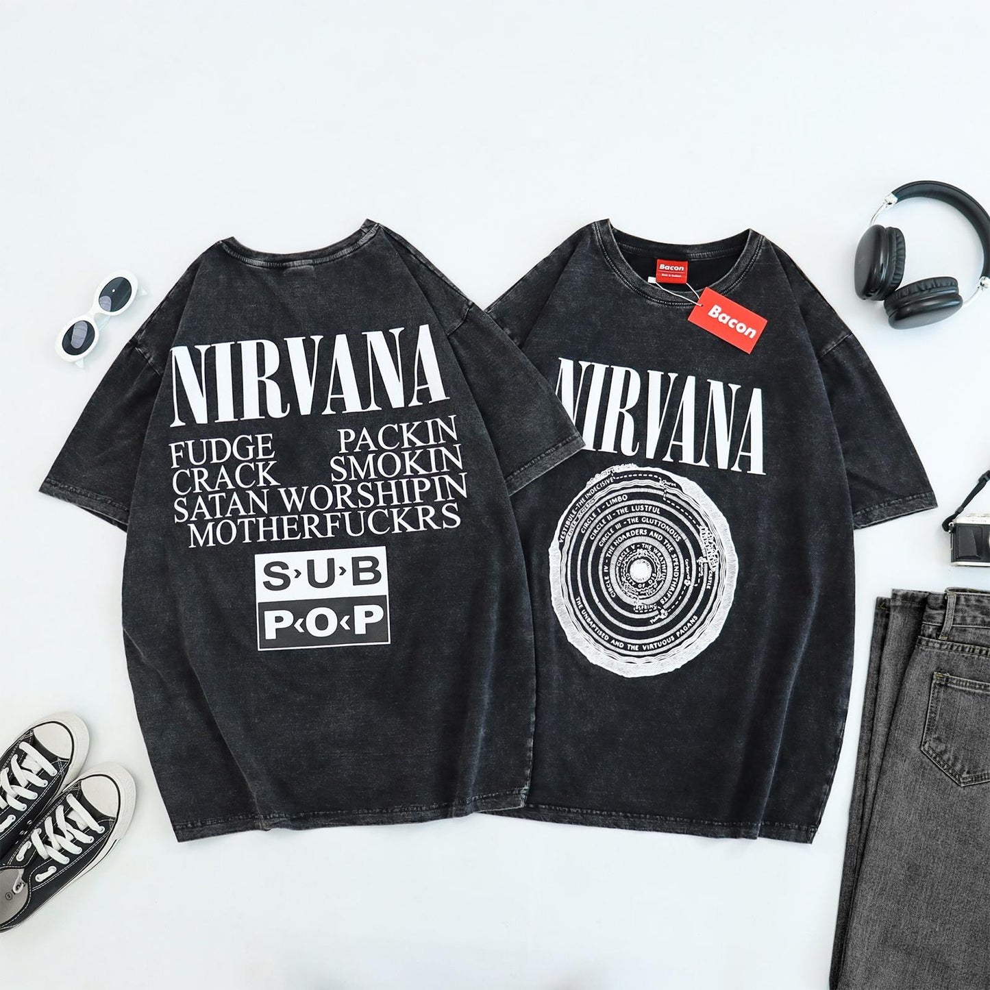 Nirvana, Acid Wash, Unisex