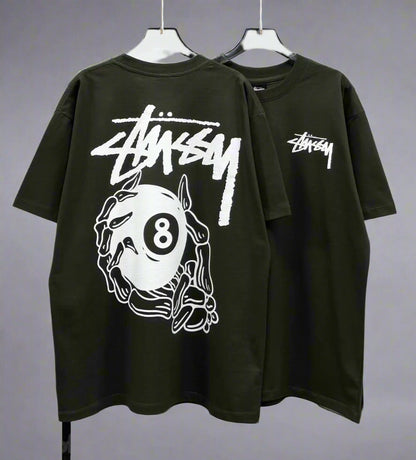 Stussy (8 Ball Pool) POM, Casual T-shirt, Unisex