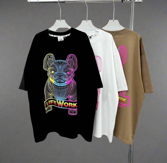 Life Work POM, Casual T-shirt, Unisex