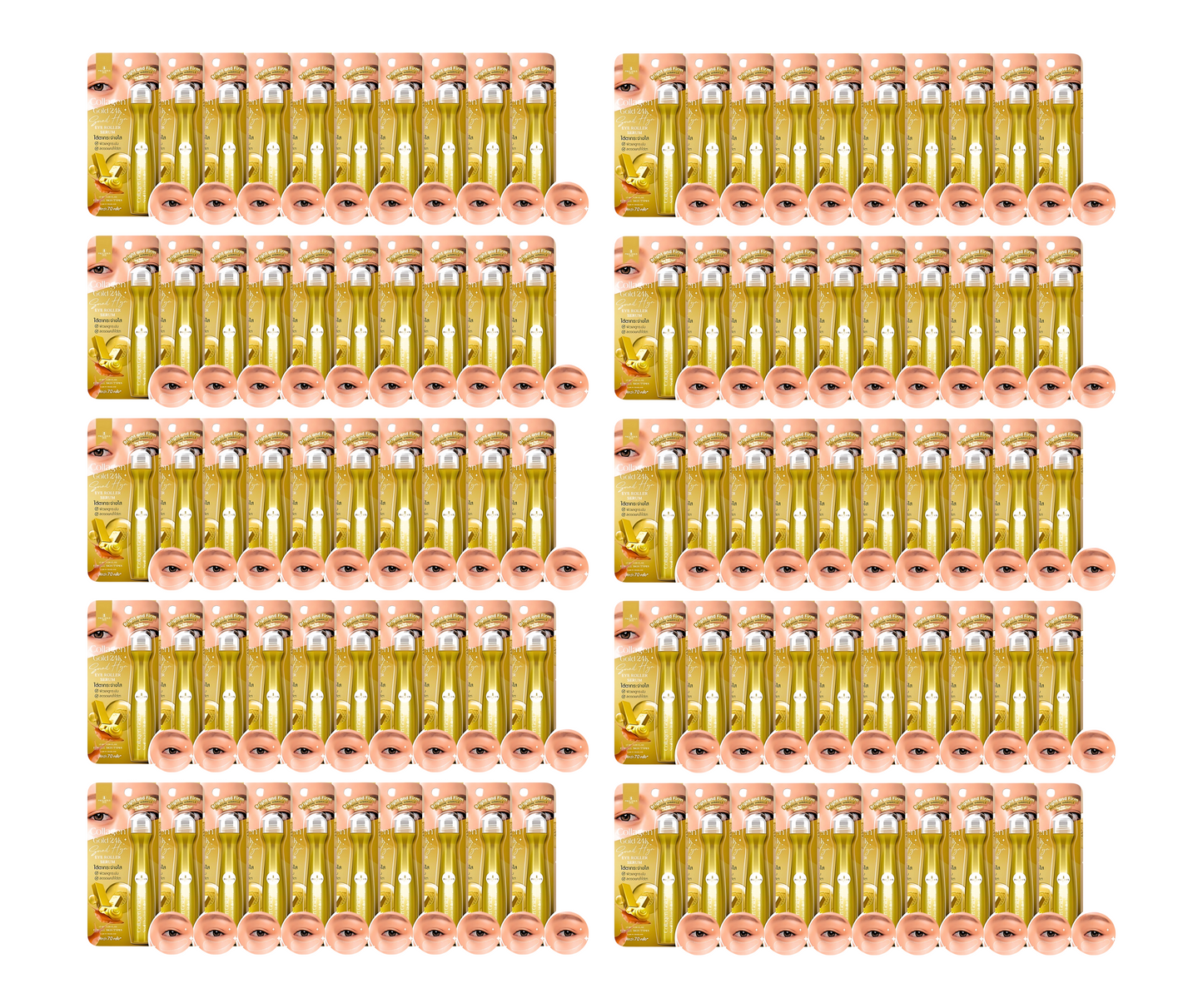 Precious Skin Collagen Gold 24K Snail Hya Eye Roller Serum