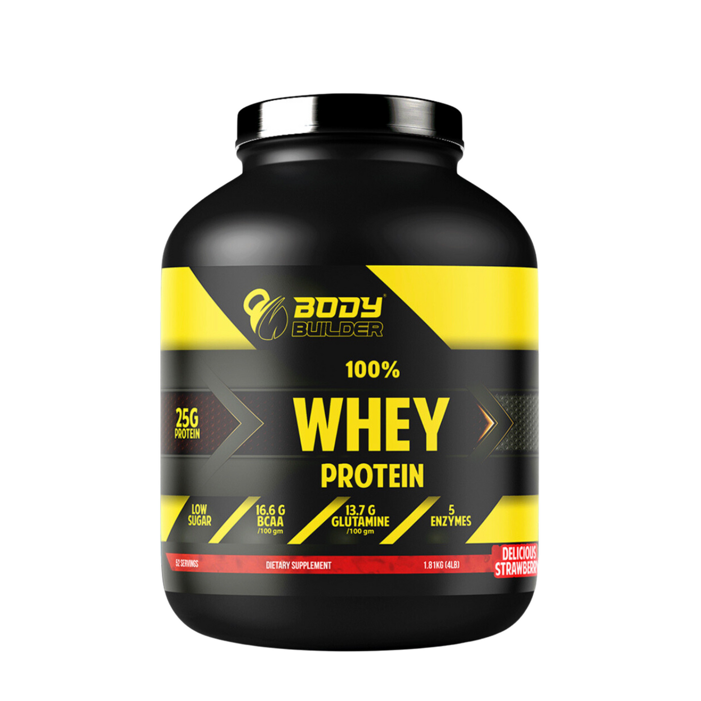 Body Builder 100% Whey Protein, 4 LBS 52 Servings