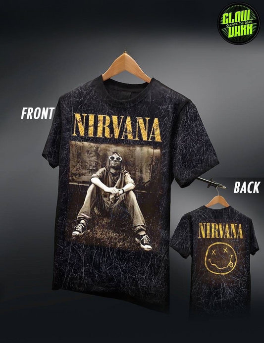 Nirvana Stone Wash , Unisex (Glow in the Dark)