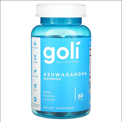 Goli Nutrition Ashwagandha, 60 Gummies