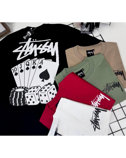 Stussy Casino POM, Casual T-shirt, Unisex