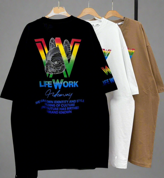 Life Work POM, Casual T-shirt, Unisex