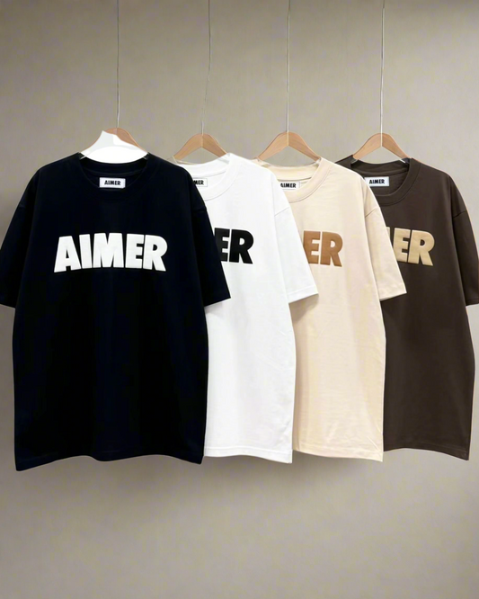 AIMER POM, Casual T-shirt, Unisex