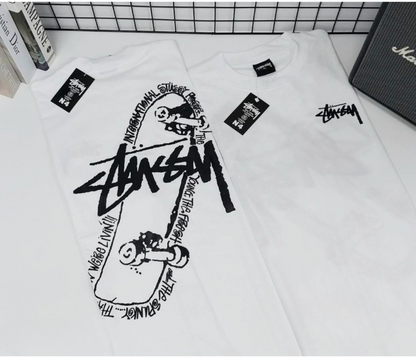 Stussy POM, Casual T-shirt, Unisex