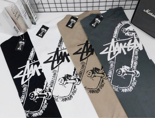 Stussy POM, Casual T-shirt, Unisex
