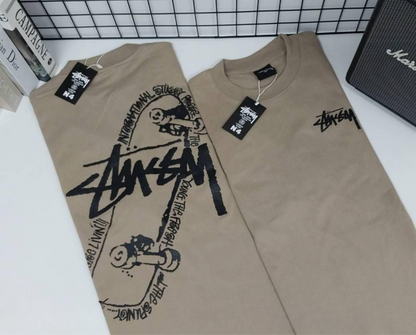 Stussy POM, Casual T-shirt, Unisex