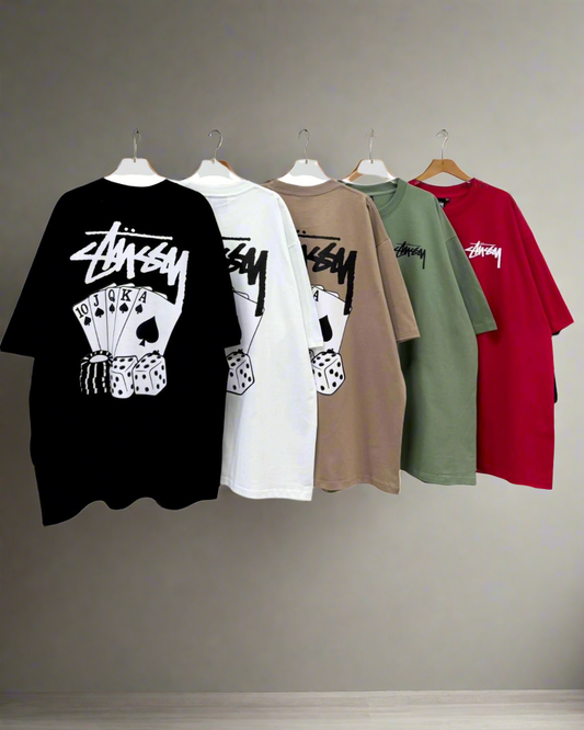 Stussy Casino POM, Casual T-shirt, Unisex