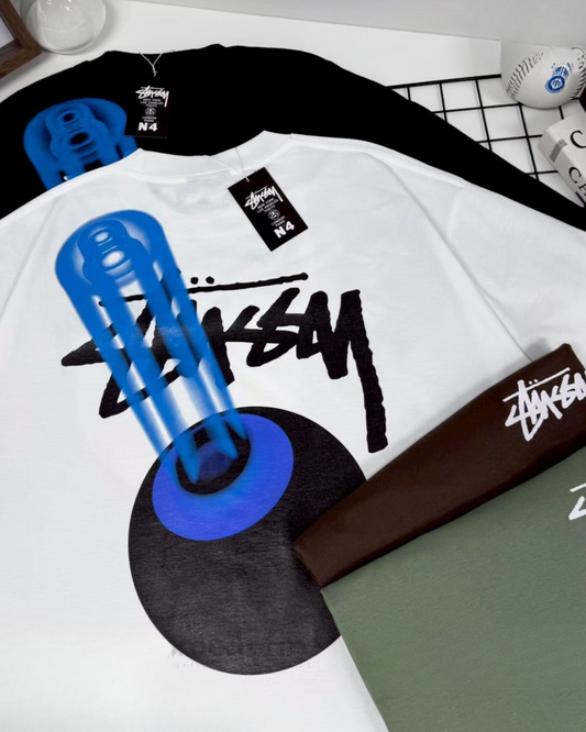 Stussy POM, Casual T-shirt, Unisex