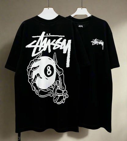 Stussy (8 Ball Pool) POM, Casual T-shirt, Unisex