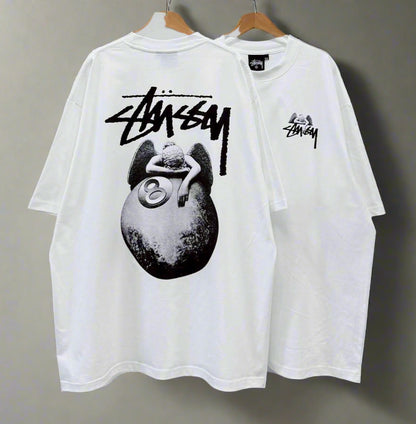 Stussy (8 Ball Pool) POM, Casual T-shirt, Unisex