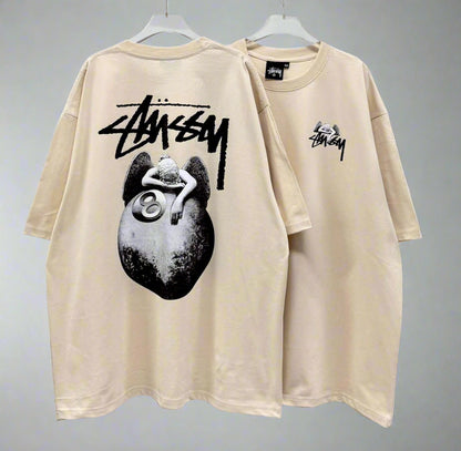 Stussy (8 Ball Pool) POM, Casual T-shirt, Unisex
