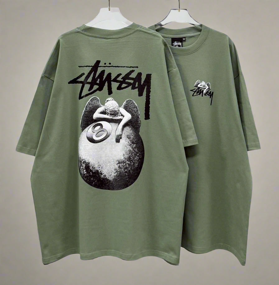 Stussy (8 Ball Pool) POM, Casual T-shirt, Unisex
