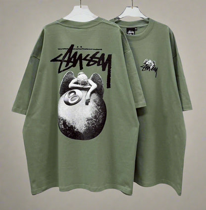 Stussy (8 Ball Pool) POM, Casual T-shirt, Unisex