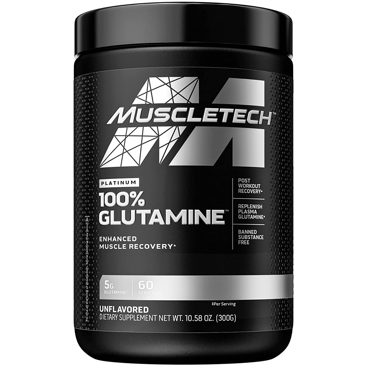 Muscletech 100% Glutamine,  60 Servings